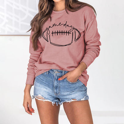 Plus Size Black Game Day Print Sweatshirt - image 19