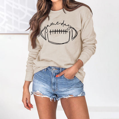 Plus Size Black Game Day Print Sweatshirt - image 14