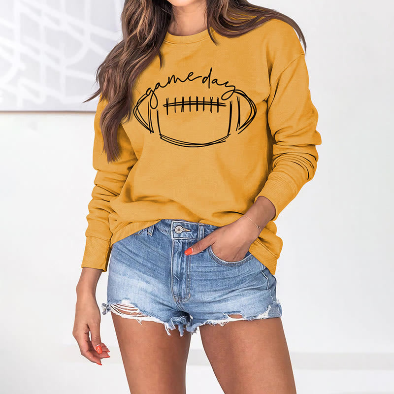 Plus Size Black Game Day Print Sweatshirt - image 12
