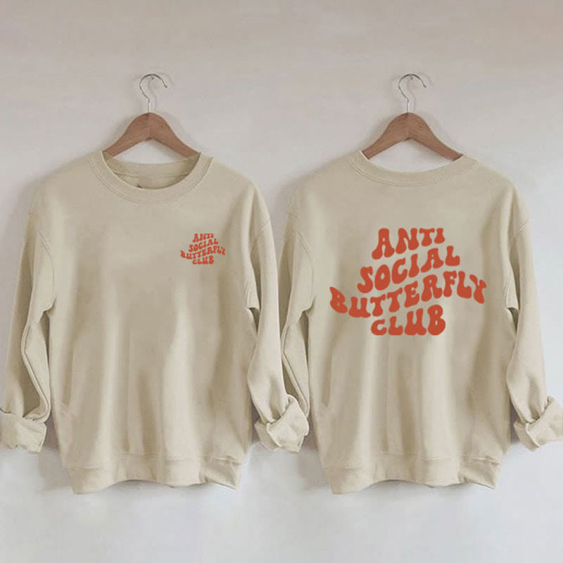 Plus Size Orange Text Sweatshirt - Khaki - 3XL - image 0