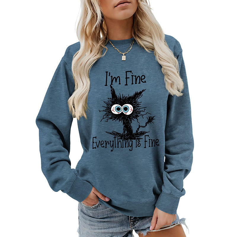 Plus Size Angry Cat Sweatshirt - image 16