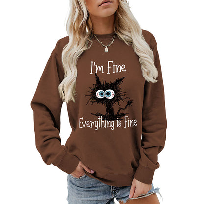 Plus Size Black Cat Sweatshirt - image 11