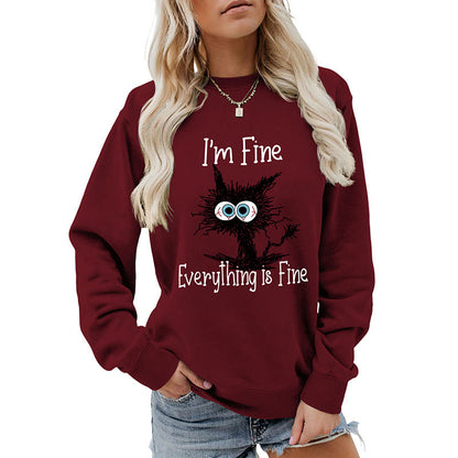 Plus Size Black Cat Sweatshirt - image 16