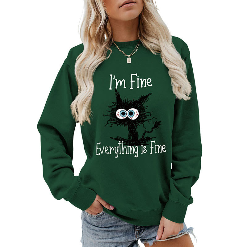 Plus Size Black Cat Sweatshirt - image 14