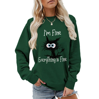 Plus Size Black Cat Sweatshirt - image 14