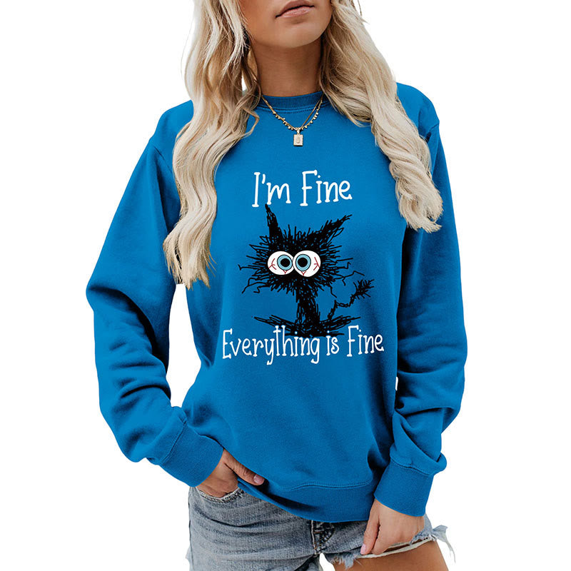 Plus Size Black Cat Sweatshirt - image 17