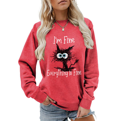 Plus Size Black Cat Sweatshirt - image 19