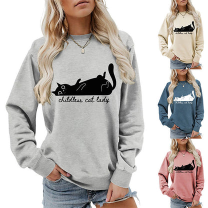 Plus Size Cute Cat Sweatshirt - image 1