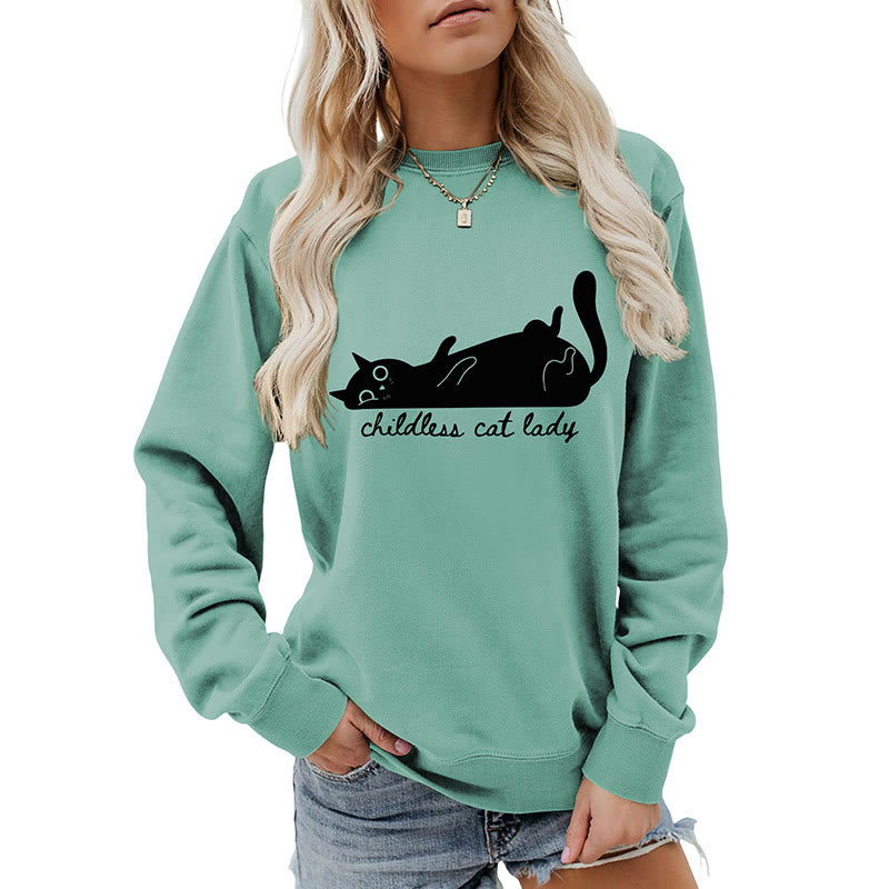 Plus Size Cute Cat Sweatshirt - image 26