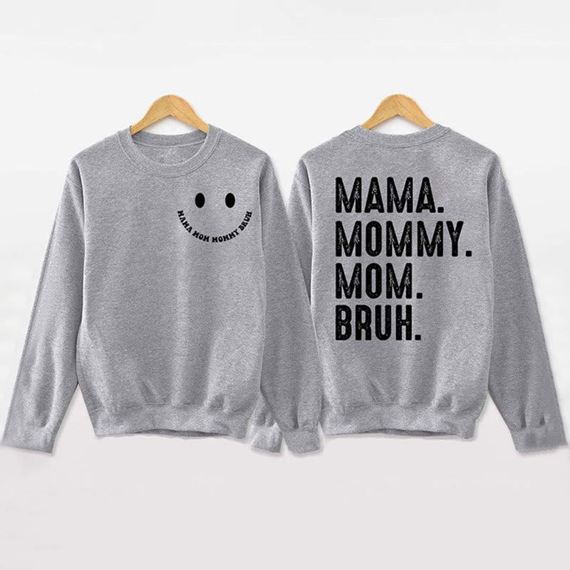 Plus Size Mom Print Sweatshirt - Grey - 3XL - image 1