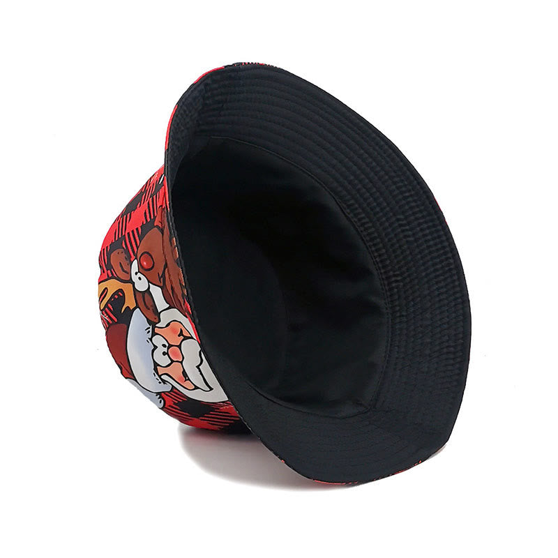 Plus Size Santa Claus Elk Bucket Hat - image 5
