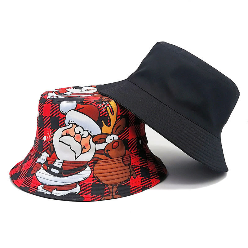Plus Size Santa Claus Elk Bucket Hat - image 2