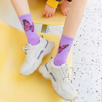 Butterfly Crew Socks(6 Pairs) - image 6