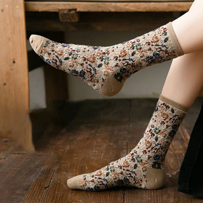 Plants Flowers Quarter Socks(5 Pairs) - image 2