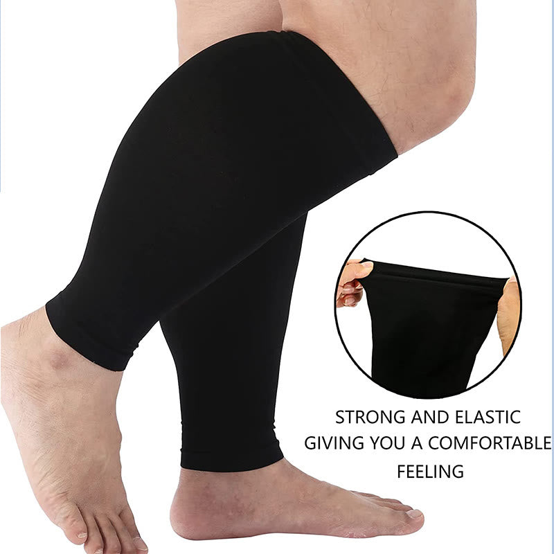 Plus Size Footless Compression Sleeve Socks Unisex - image 2
