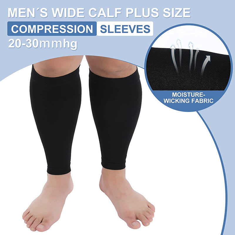 Plus Size Footless Compression Sleeve Socks Unisex - image 1