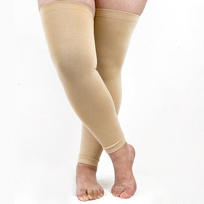 Plus Size Thigh High Footless Compression Sleeve(2 Pairs) - image 0