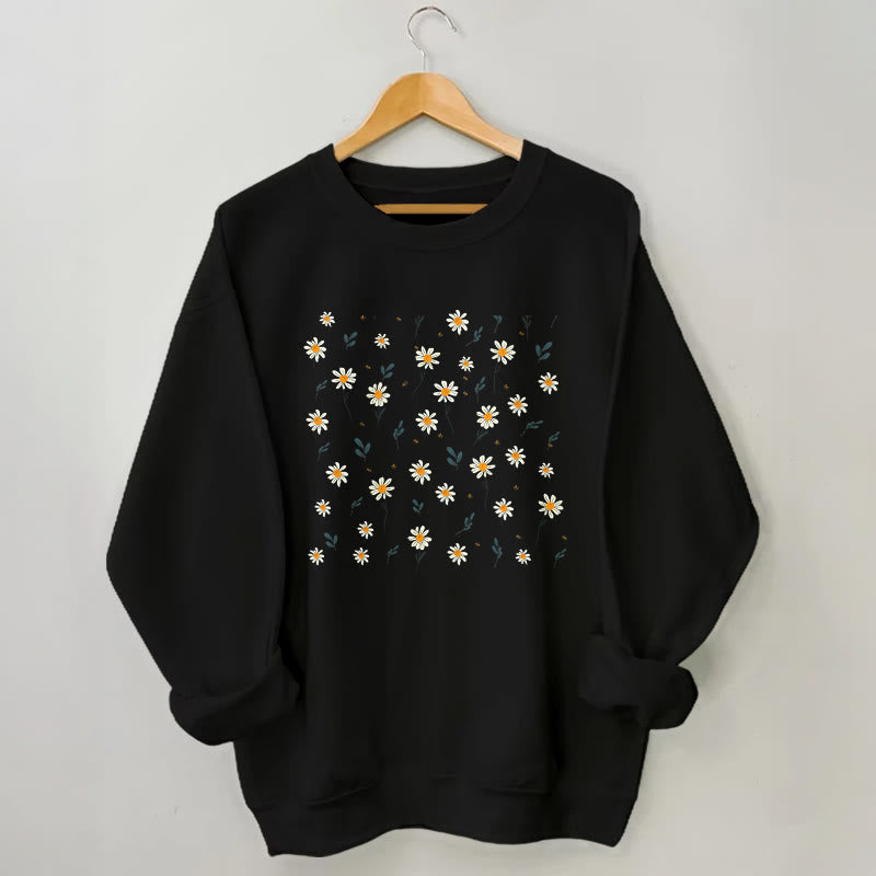 Plus Size Daisy Sweatshirt - Black - 3XL - image 3
