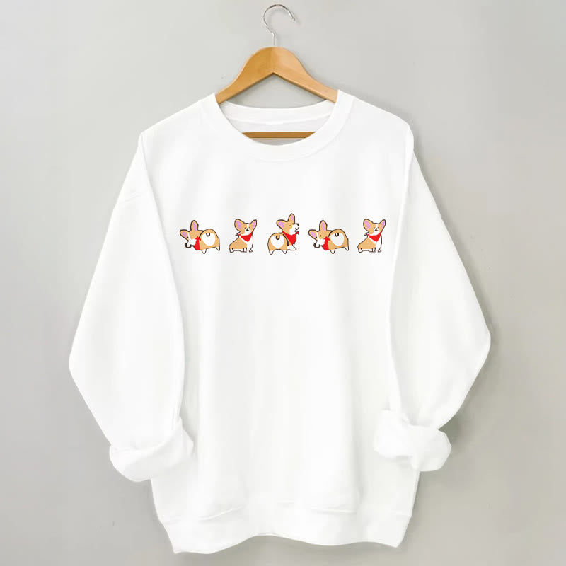 Plus Size Corgi Sweatshirt - White - 3XL - image 3