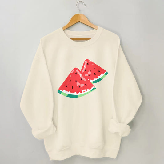 Plus Size Watermelon Sweatshirt - Apricot - 3XL - image 0