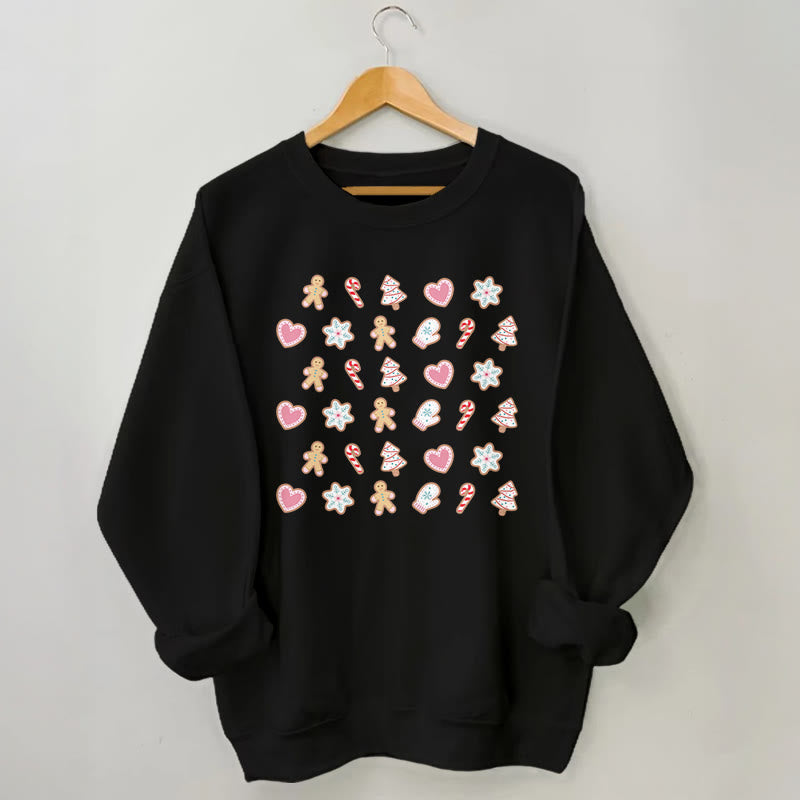 Plus Size Christmas Elements Sweatshirt - Black - 3XL - image 2