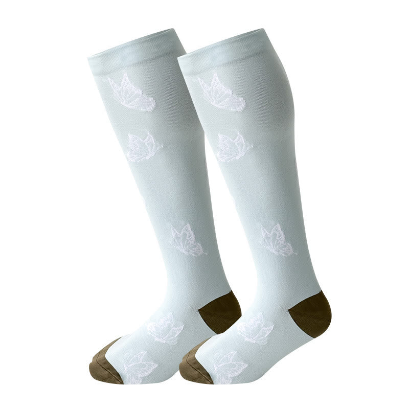 Plus Size Penguin Fox Compression Socks 2XL-7XL - Butterfly - 7XL - image 2