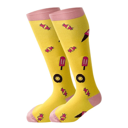 Plus Size Yellow Series Compression Socks 2XL-7XL - Candy - 7XL - image 4