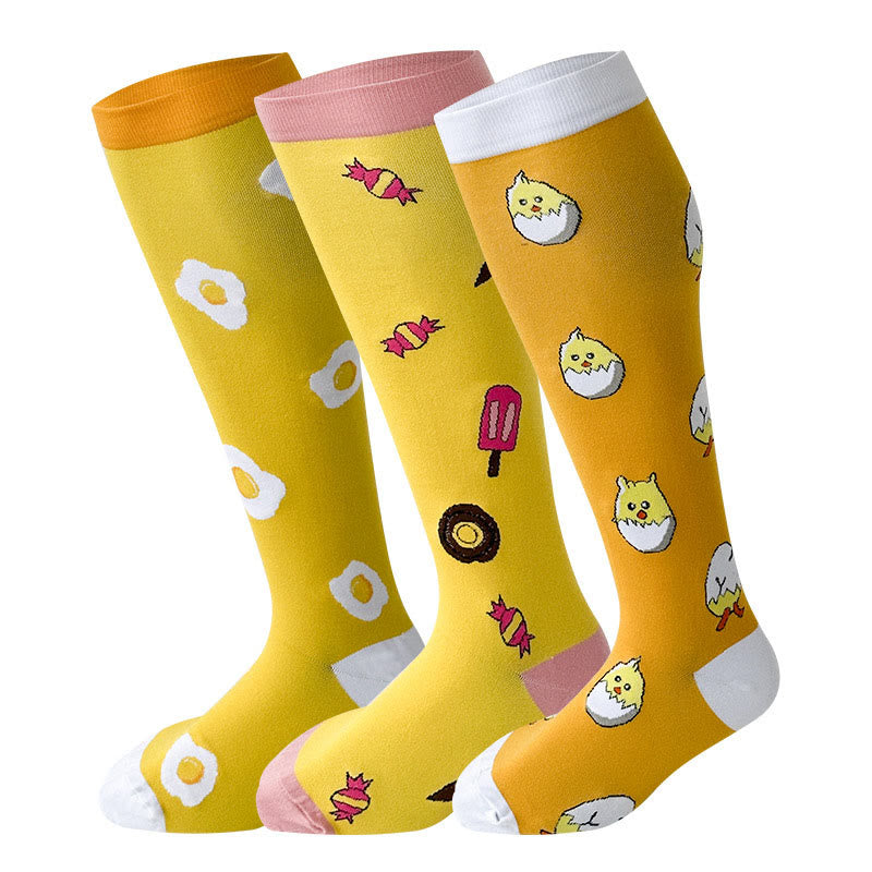 Plusock Plus Size Yellow Series Compression Socks 2XL-7XL(3 Pairs) - image 1