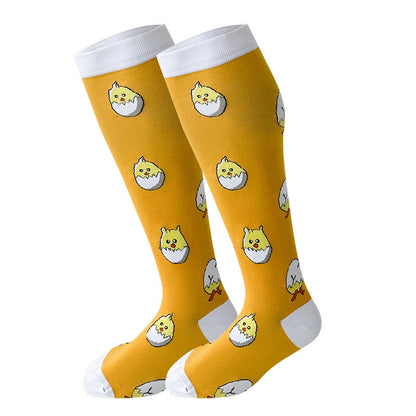 Plus Size Yellow Series Compression Socks 2XL-7XL - Chicken - 7XL - image 2