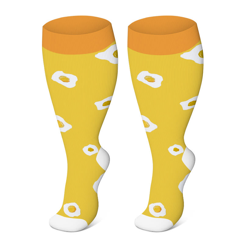 Plus Size Yellow Series Compression Socks 2XL-7XL - image 6