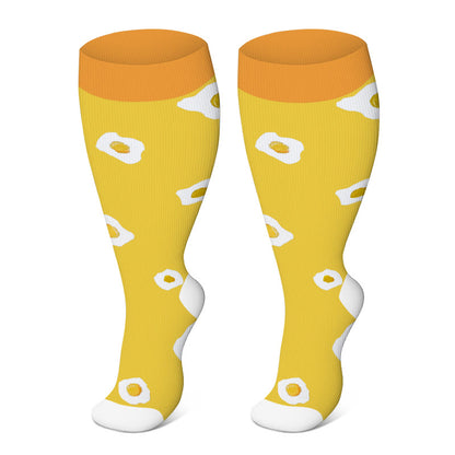 Plus Size Yellow Series Compression Socks 2XL-7XL - image 6