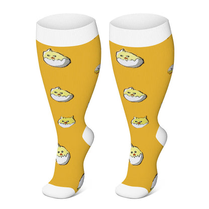 Plus Size Yellow Series Compression Socks 2XL-7XL - image 7