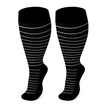 Plus Size Rhombus Compression Socks 2XL-7XL - image 6