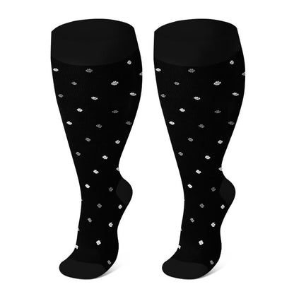 Plus Size Rhombus Compression Socks 2XL-7XL - image 4