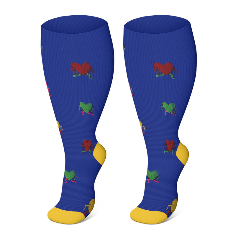 Plus Size Funny Pattern Compression Socks 2XL-7XL - image 6