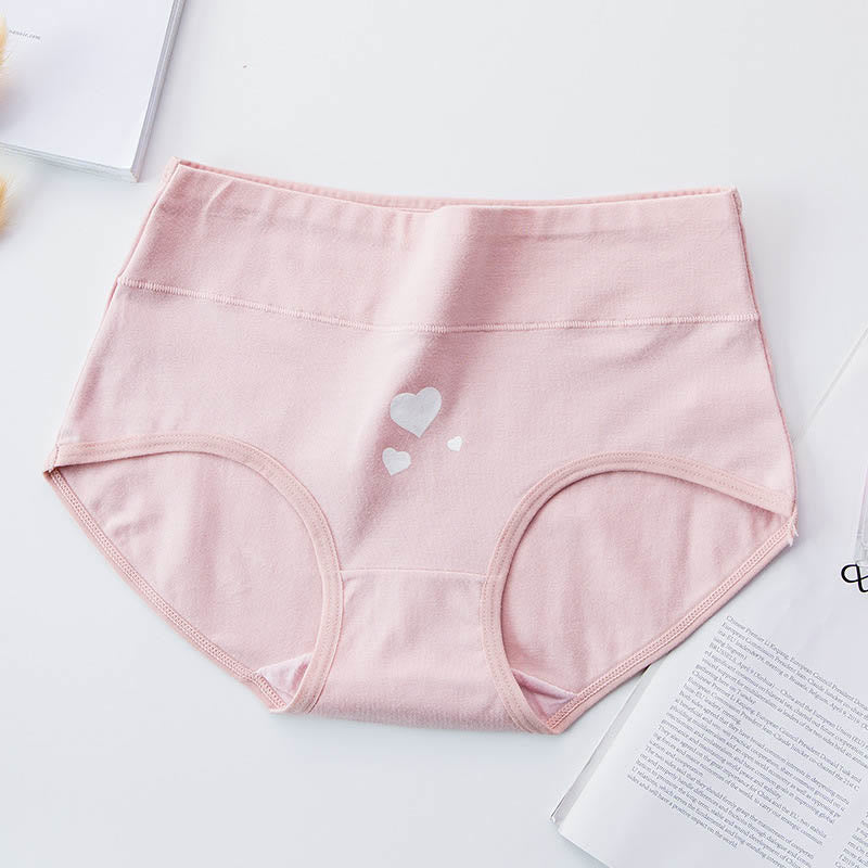 Pink Love Heart Panty(5 Packs) - Pink - 2XL - image 5