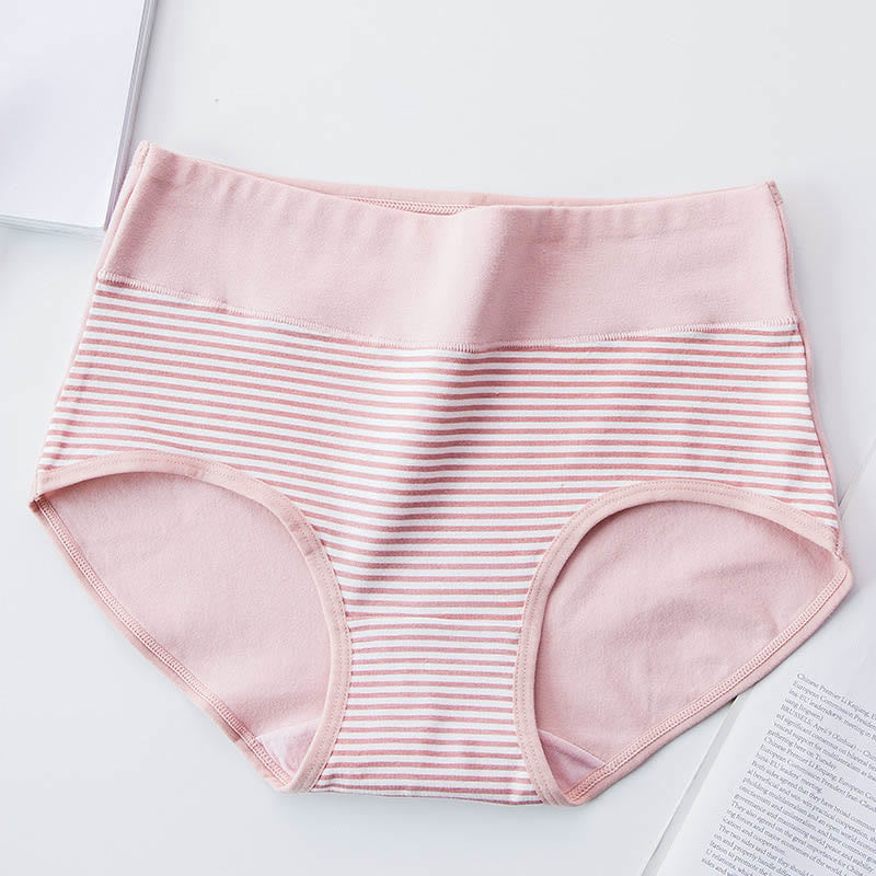 Pink Love Heart Panty(5 Packs) - Stripe - 2XL - image 6