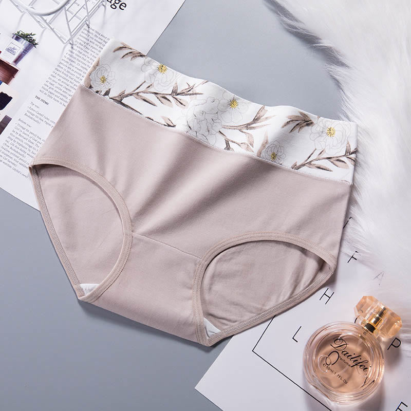 Plus Size Flowers Panty(3 Packs) - Nude - 2XL - image 6