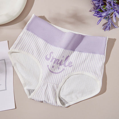 Plus Size Smiley Flower Panty(4 Packs) - Smile - 2XL - image 3