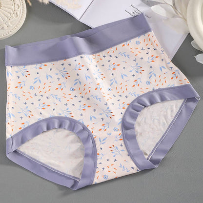 Elegant Flowers Panty(4 Packs) - Purple - 3XL - image 9