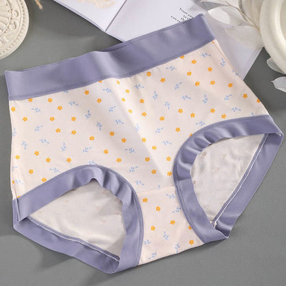 Elegant Flowers Panty(4 Packs) - Light Purple - 3XL - image 6