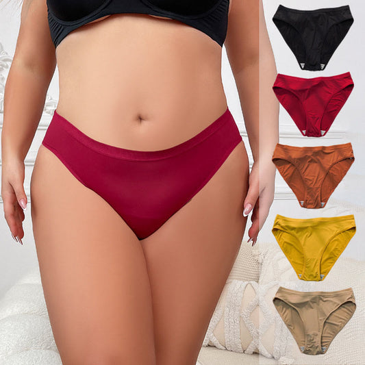 Threaded Waist Panty(5 Packs) - Multicolor - 4XL - image 0