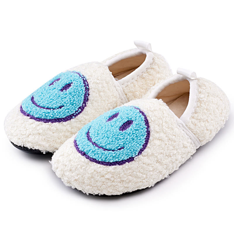 Plus Size Pink Smiley Face Slippers - Lake Blue - EU50-51(US15-16) - image 5