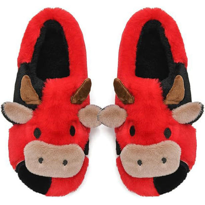 Plus Size Dairy Cow Slippers - Red - EU50-51(US15-16) - image 8