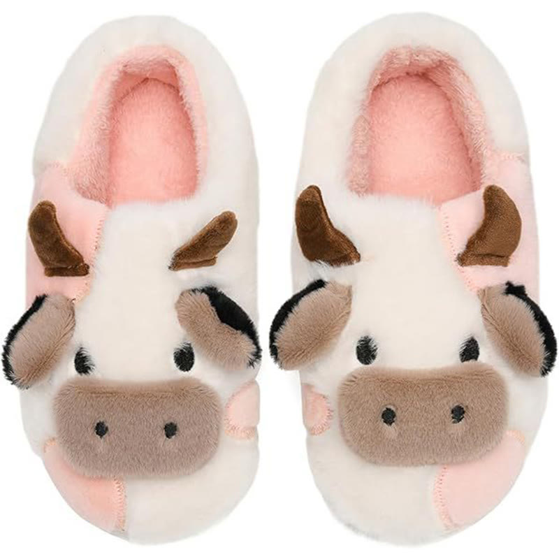 Plus Size Dairy Cow Slippers - White - EU50-51(US15-16) - image 4