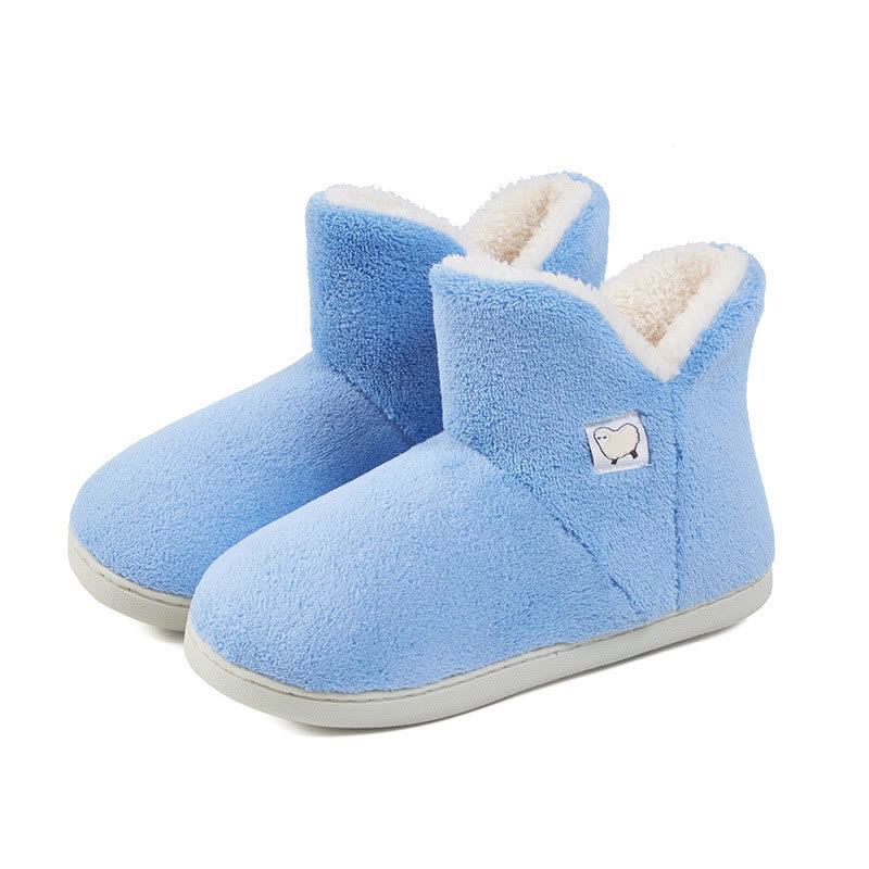 Plus Size High Top Thickening Slippers - Lake Blue - EU44-45(US13-14) - image 2