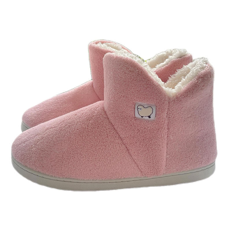 Plus Size High Top Thickening Slippers - Pink - EU44-45(US13-14) - image 4