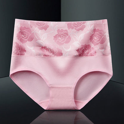 Exquisite Printing Panty(4 Packs) - Pink - 5XL - image 7