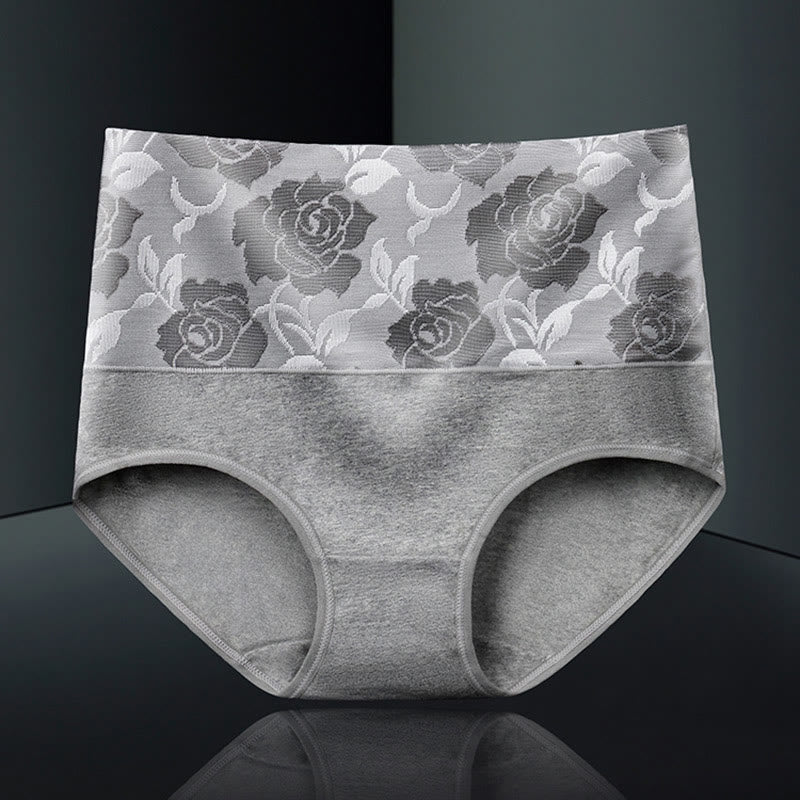 Exquisite Printing Panty(4 Packs) - Grey - 5XL - image 9