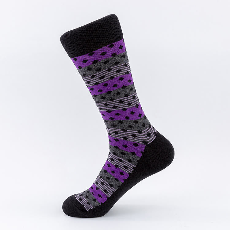 Plaid Heart Crew Socks(5 Pairs) - image 2
